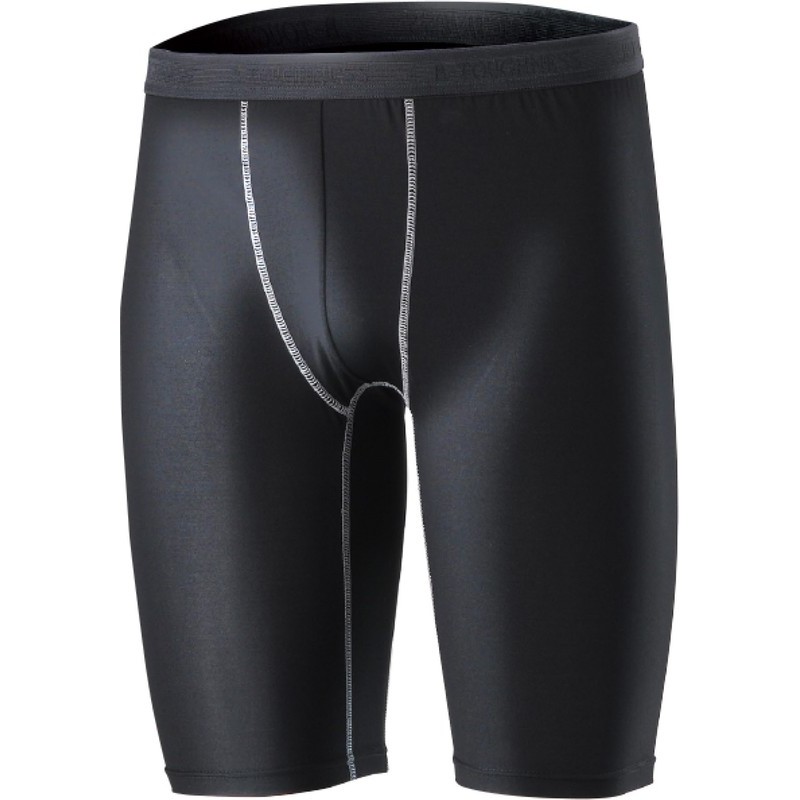 おたふく手袋 2110679 パワーストレッチ ハーフパンツ LL 黒 JW-630 1個（ご注文単位1個）【直送品】