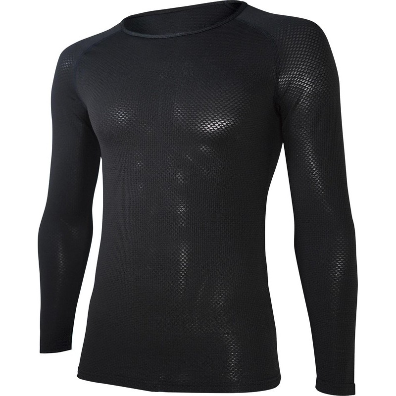 おたふく手袋 2115504 JW-522 黒 3L 3Dロングスリーブ クルー 1個(ご注文単位1個)【直送品】