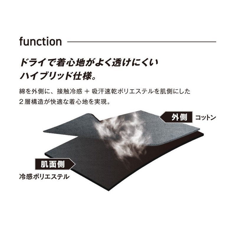 おたふく手袋 2116253 FB-700 5分袖クールTシャツ 白 LL 1個(ご注文単位1個)【直送品】