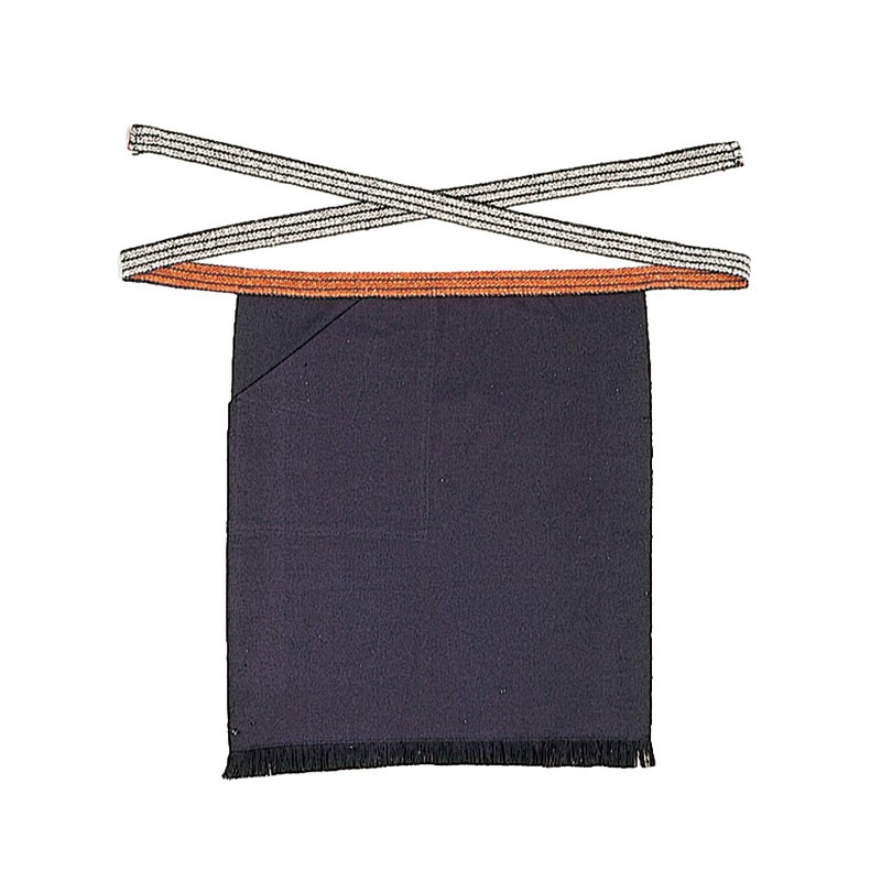 おたふく手袋 2110395 腰下帆前掛け紺片ポケット付 #6206 1個（ご注文単位1個）【直送品】