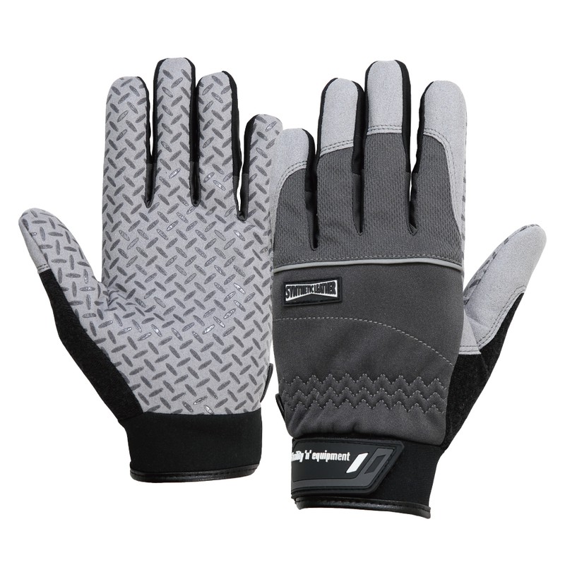 おたふく手袋 2115395 K-86 MF手袋+シリコンゴム グレー L 1個(ご注文単位1個)【直送品】