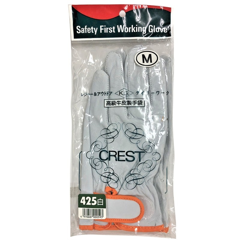 おたふく手袋 2115541 #425 白 アウトドア用・レジャー M 1個（ご注文単位1個）【直送品】