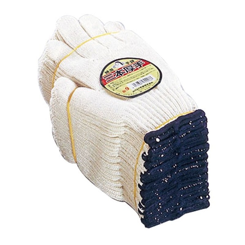 おたふく手袋 210818 三本厚手 #9 1個（ご注文単位1個）【直送品】