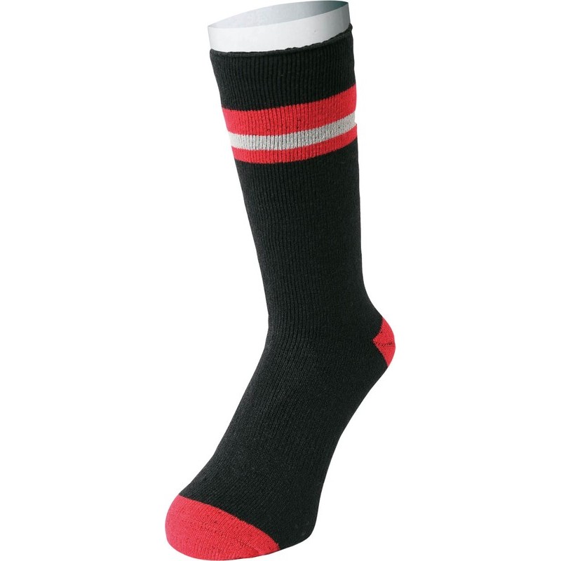 おたふく手袋 2110928 パイルソックス カラフルライン 先丸2P BS-317 1個（ご注文単位1個）【直送品】