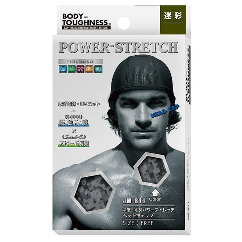 おたふく手袋 2111620 冷感・消臭 パワーストレッチ ヘッドキャップ JW-611 1個(ご注文単位1個)【直送品】