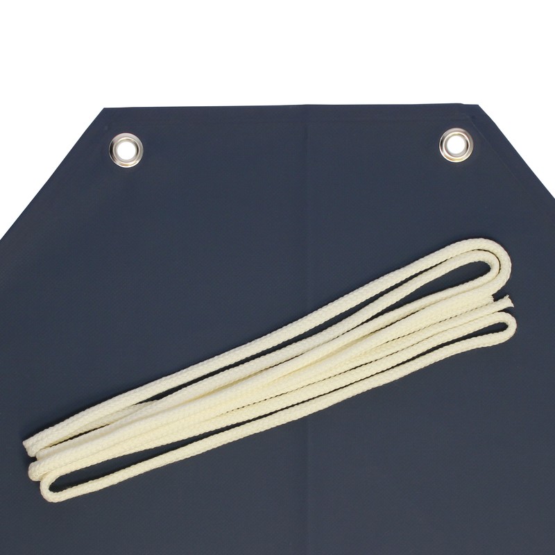 おたふく手袋 2110422 エステル前掛け 胸付 紺・ネイビー #6130 1個(ご注文単位1個)【直送品】