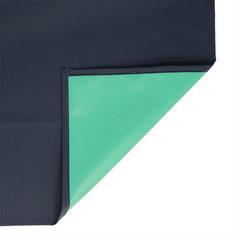 おたふく手袋 2110422 エステル前掛け 胸付 紺・ネイビー #6130 1個(ご注文単位1個)【直送品】