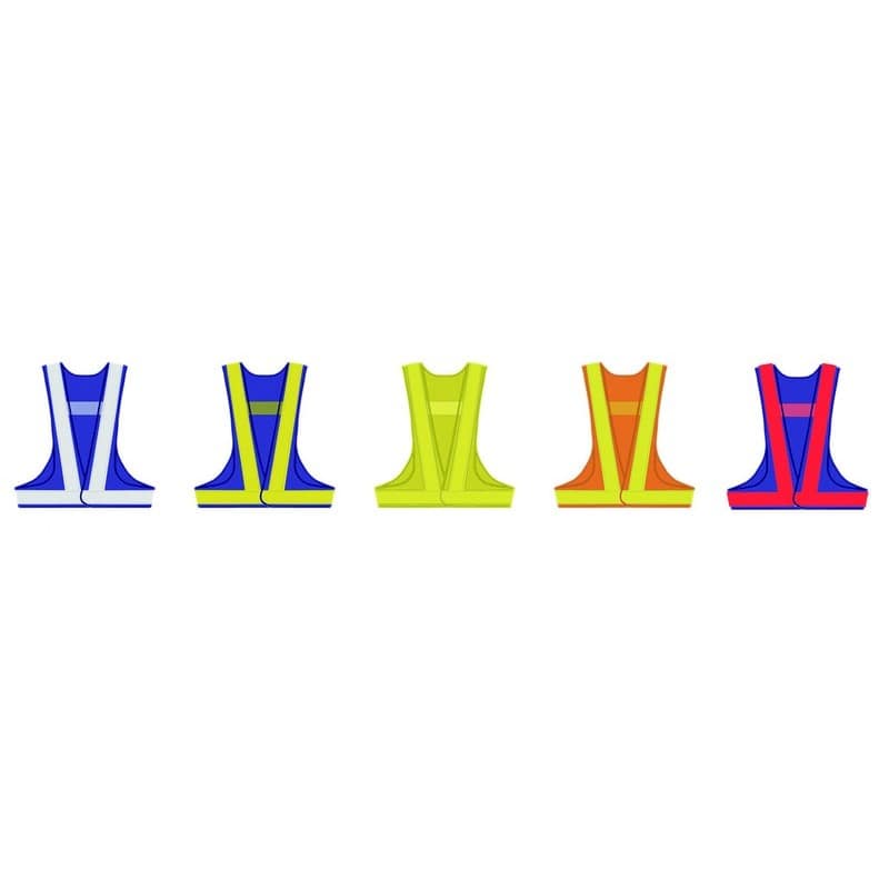 おたふく手袋 2111294 安全ベスト7cm幅 ブラック×ホワイト DF9012-7 1個(ご注文単位1個)【直送品】