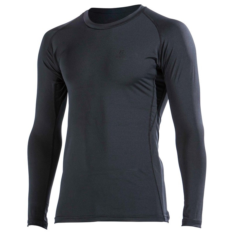 おたふく手袋 2115124 JW-643 黒Mデオドラントロングクルーネック 1個（ご注文単位1個）【直送品】