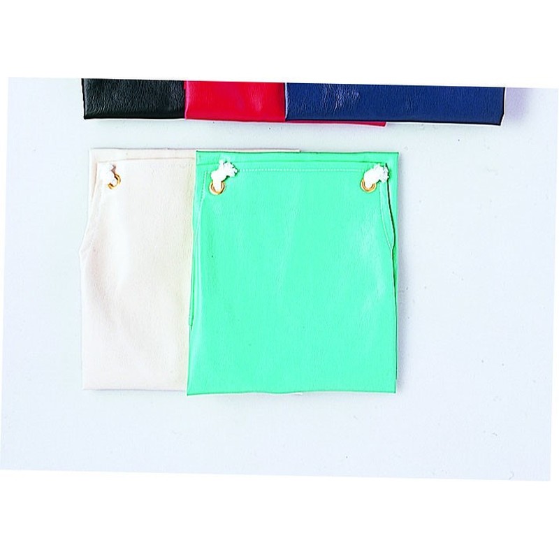 おたふく手袋 2110412 PVC レザーエプロン グリーン 1個（ご注文単位1個）【直送品】
