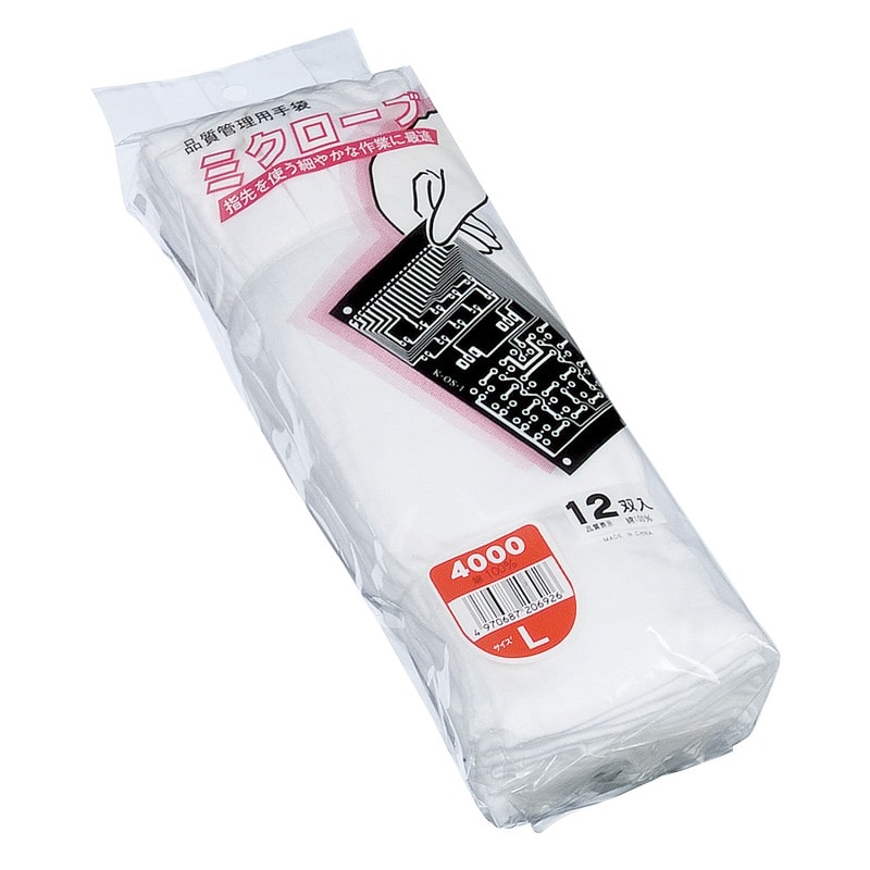 おたふく手袋 210378 ミクローブ 4000 L #4000 1個（ご注文単位1個）【直送品】