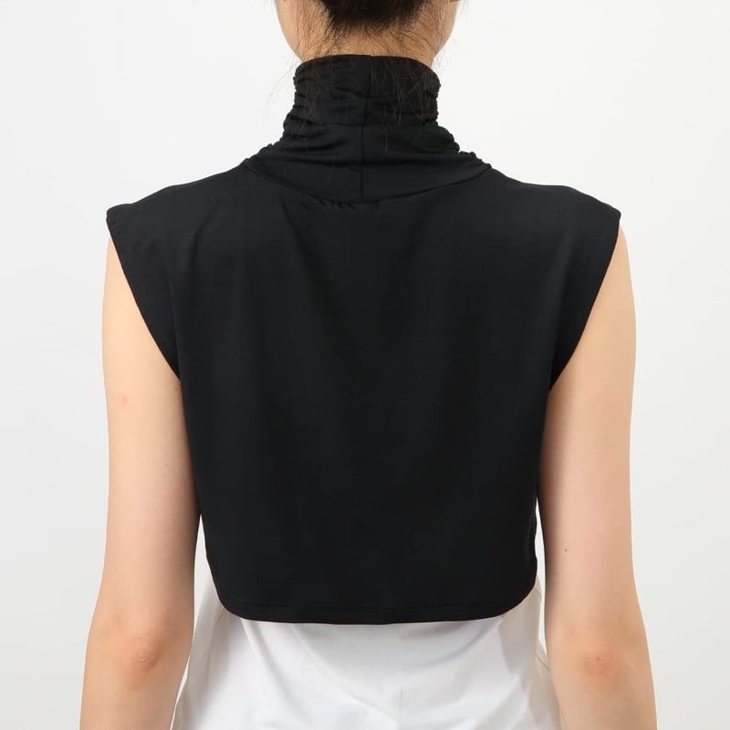 おたふく手袋 2115526 UVネックカバー 付け襟 ブラック UV-2891 1個(ご注文単位1個)【直送品】