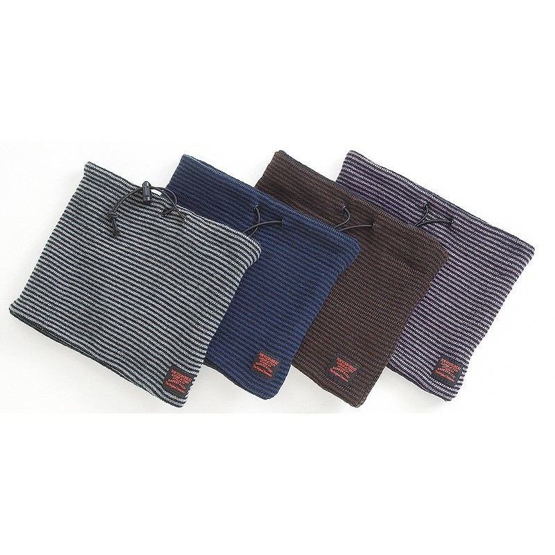 おたふく手袋 211758 ストライプネックウォーマー B-90 1個(ご注文単位1個)【直送品】