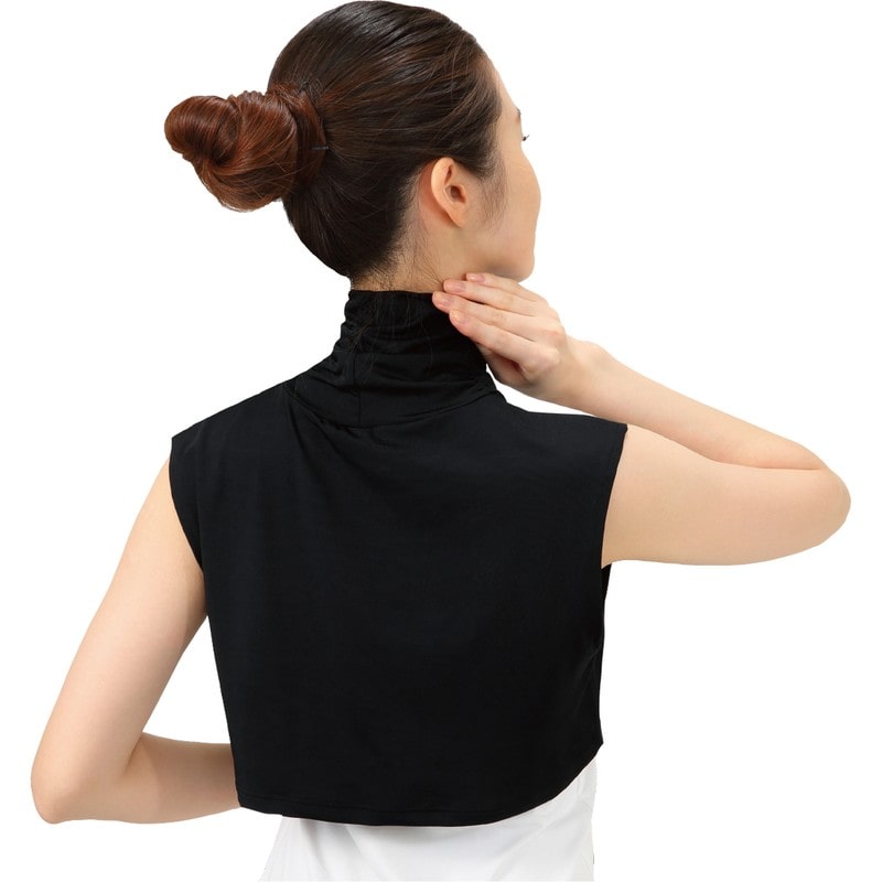 おたふく手袋 2117466 UVネックカバー 付け襟タイプ BK UV-3891 1個(ご注文単位1個)【直送品】