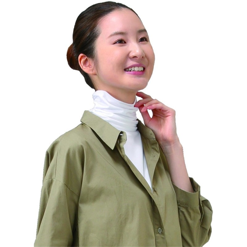 おたふく手袋 2117467 UVネックカバー 付け襟タイプ WH UV-3899 1個(ご注文単位1個)【直送品】