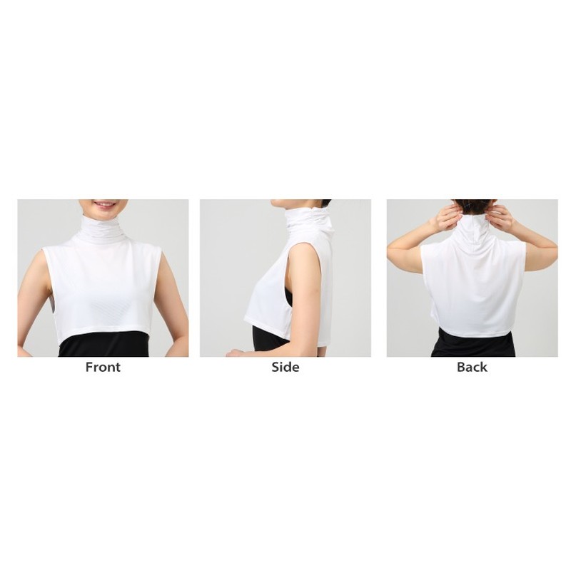 おたふく手袋 2117467 UVネックカバー 付け襟タイプ WH UV-3899 1個(ご注文単位1個)【直送品】