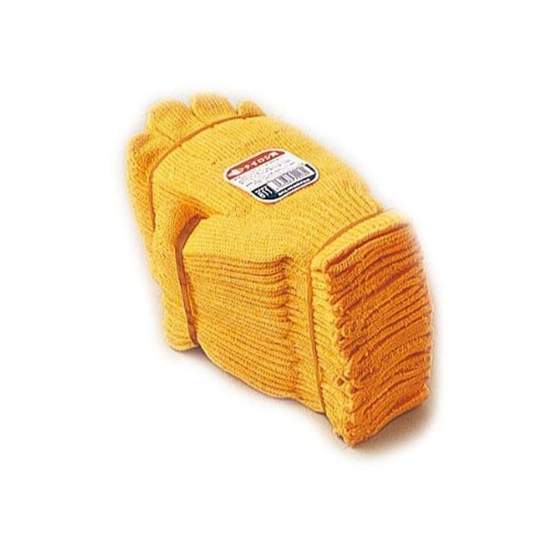 おたふく手袋 210283 手袋 黄ナイロン #611 1個（ご注文単位1個）【直送品】