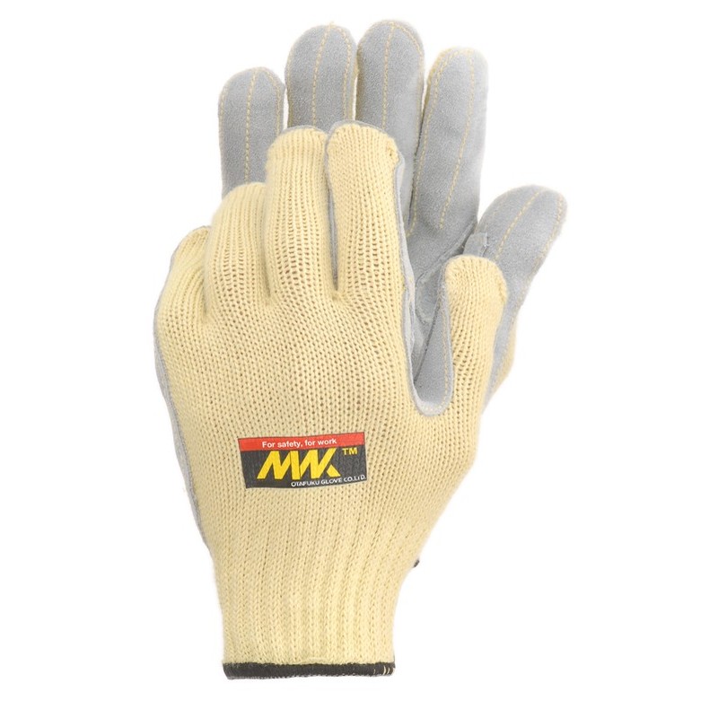 おたふく手袋 2116026 MWK-916 耐切創手袋 7G 牛床革 L 1個（ご注文単位1個）【直送品】