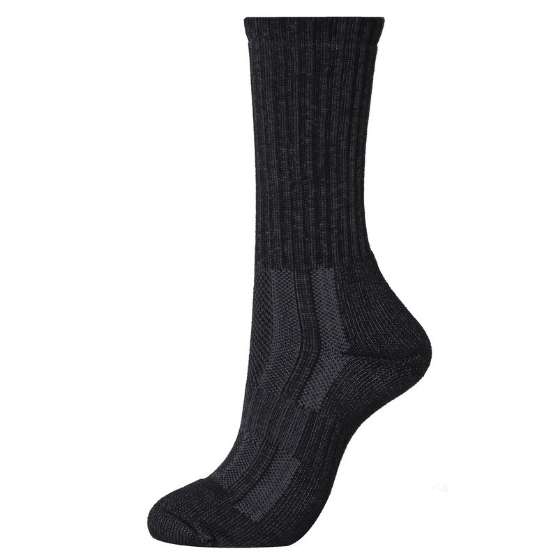 おたふく手袋 2115430 S-859 Sソックスクルー先丸2P 黒×灰 LL 1個（ご注文単位1個）【直送品】