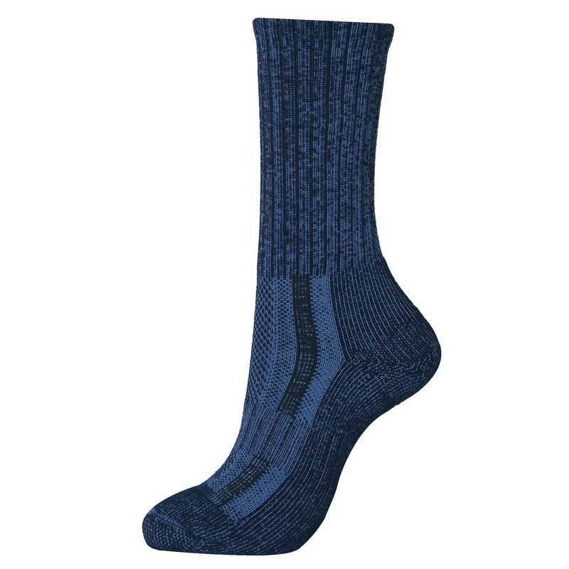 おたふく手袋 2115431 S-859 Sソックスクルー先丸2P 紺×青 L 1個(ご注文単位1個)【直送品】