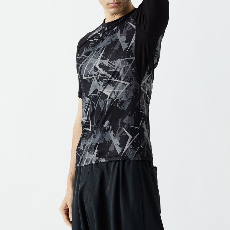 おたふく手袋 2118108 半袖クルーネックシャツ カモフラXBK LL JW-628 1個（ご注文単位1個）【直送品】