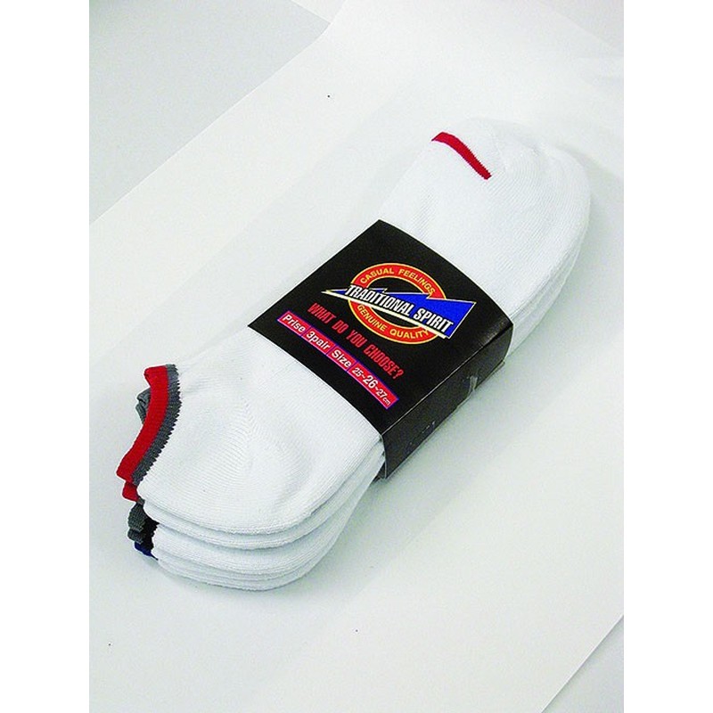 おたふく手袋 211580 スニーカータイプソックス 3足組白・先丸 S-801 1個（ご注文単位1個）【直送品】