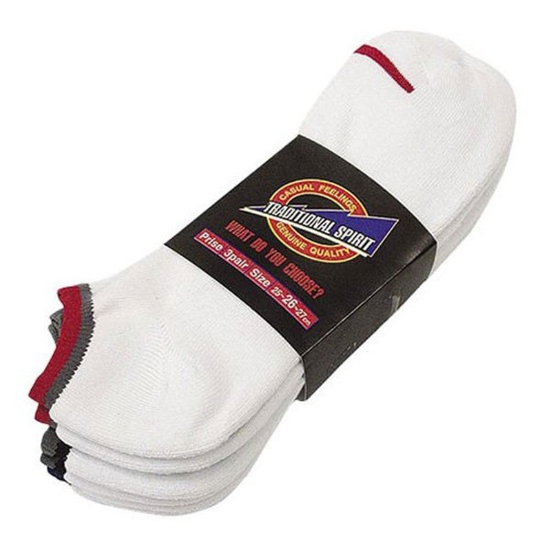 おたふく手袋 211580 スニーカータイプソックス 3足組白・先丸 S-801 1個(ご注文単位1個)【直送品】