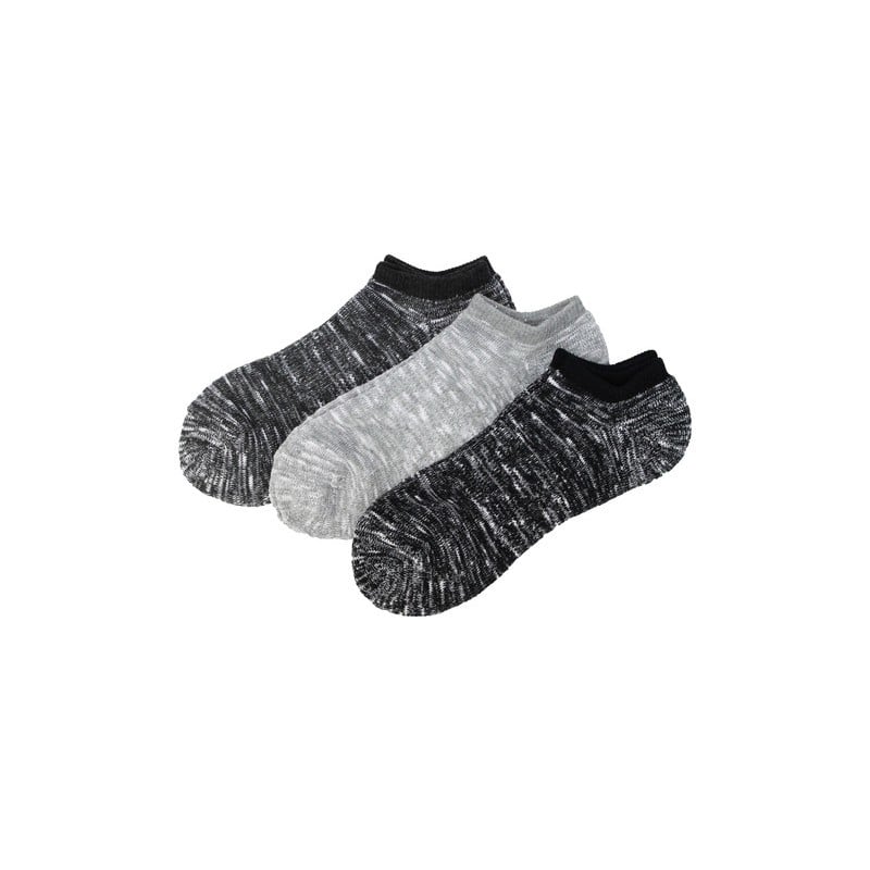 おたふく手袋 2113804 S-426 ソックス 単色スラブ杢先丸 3P 1個（ご注文単位1個）【直送品】