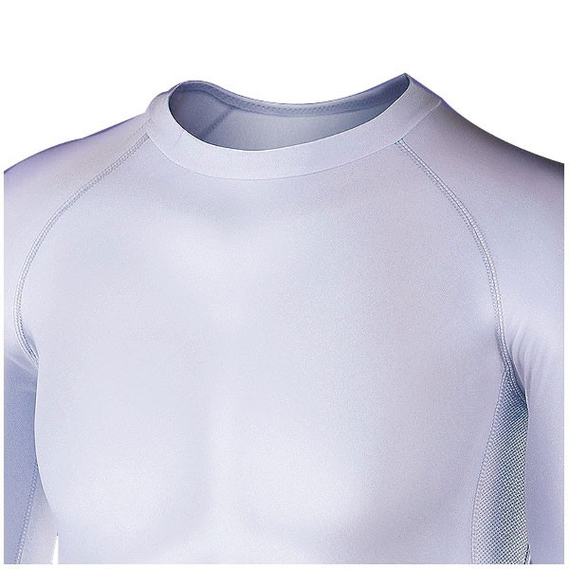 おたふく手袋 2111419 パワーストレッチ 長袖クルーネック S 白 JW-623 1個(ご注文単位1個)【直送品】