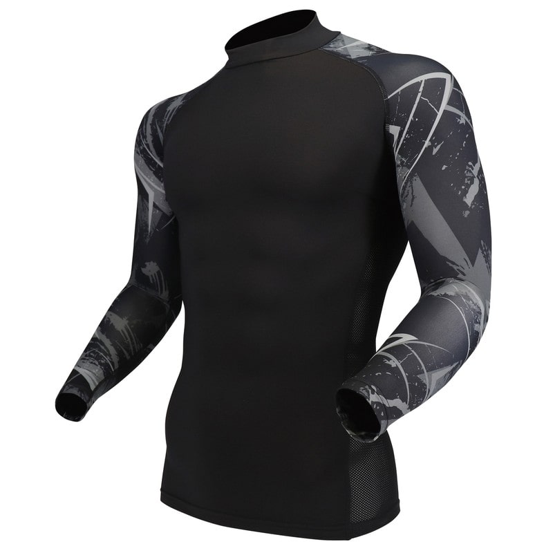 おたふく手袋 2117453 長袖バックハイネックシャツ カモフラXBK M JW-625 1個(ご注文単位1個)【直送品】