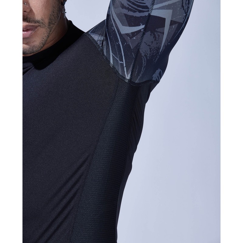 おたふく手袋 2117454 長袖バックハイネックシャツ カモフラXBK L JW-625 1個(ご注文単位1個)【直送品】