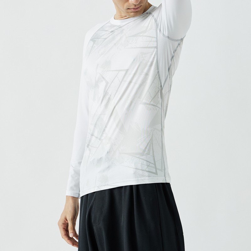 おたふく手袋 2118097 長袖クルーネックシャツ カモフラ×WH L JW-623 1個(ご注文単位1個)【直送品】