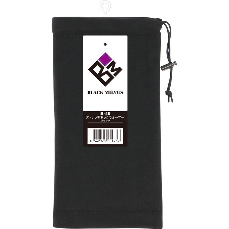 おたふく手袋 2116350 オタフク B-40 ストレッチネックウォーマー 黒 1個(ご注文単位1個)【直送品】