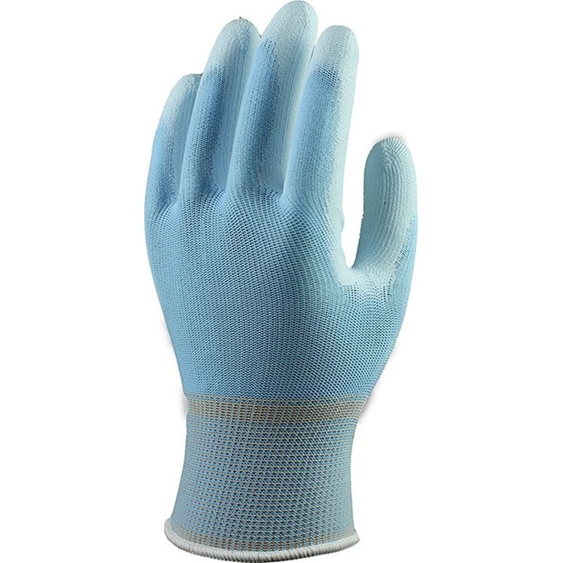 おたふく手袋 2111567 13Gウレタン背抜き手袋5P L ブルー A-374 1個（ご注文単位1個）【直送品】