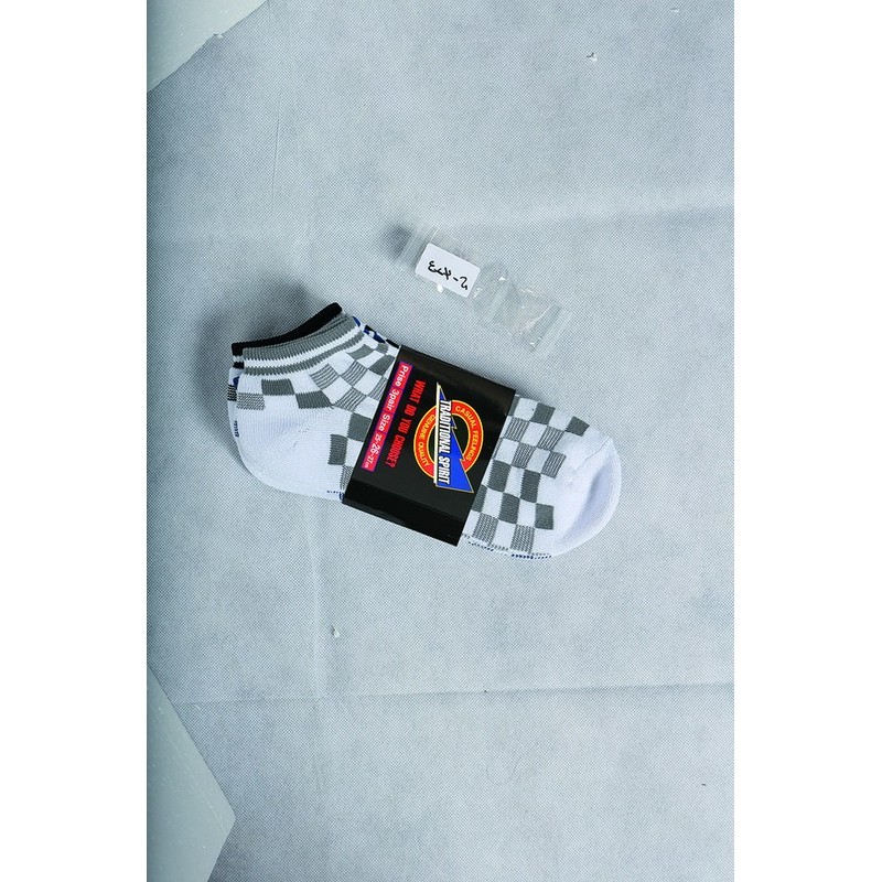 おたふく手袋 2112261 ブロックチェック 3足組ホワイト・先丸 S-423 1個(ご注文単位1個)【直送品】