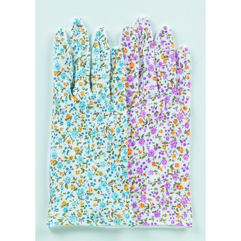 おたふく手袋 2110822 花柄綿スムス手袋スベリ止め付 G-597 1個(ご注文単位1個)【直送品】