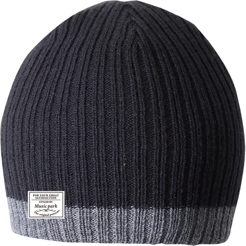 おたふく手袋 2112510 ラインニット帽 B-10 1個（ご注文単位1個）【直送品】