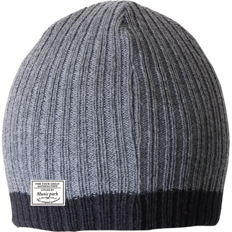 おたふく手袋 2112511 ラインニット帽 B-11 1個(ご注文単位1個)【直送品】