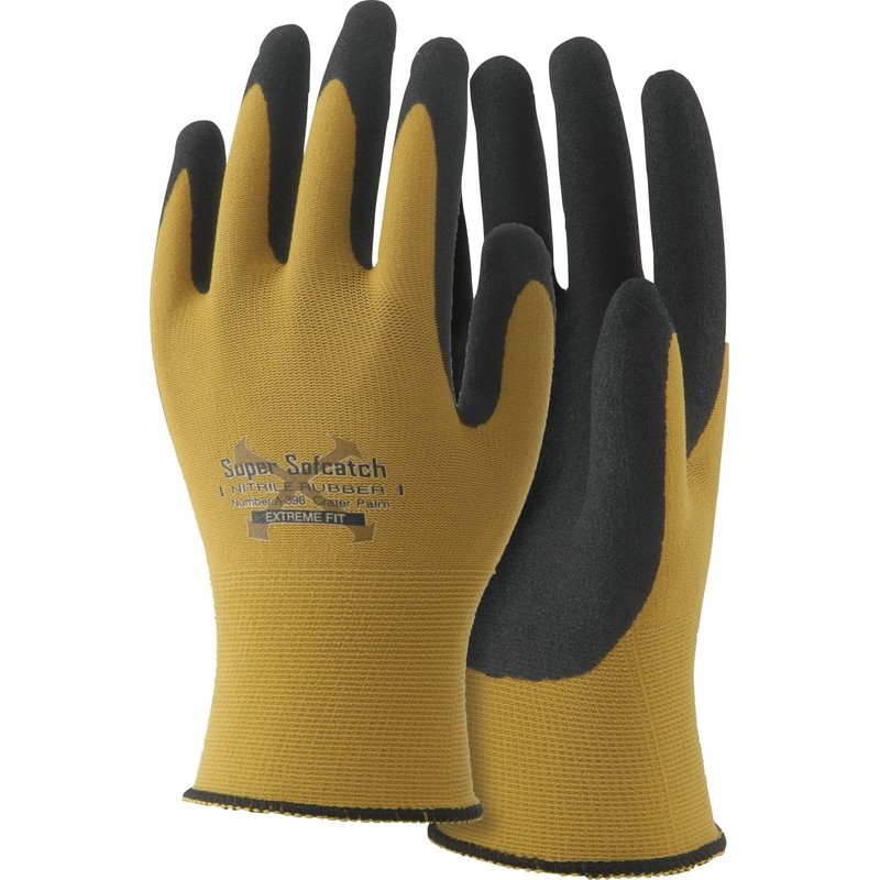 おたふく手袋 2113417 ニトリルゴムクレーターパーム M マスタード A-398 1個（ご注文単位1個）【直送品】