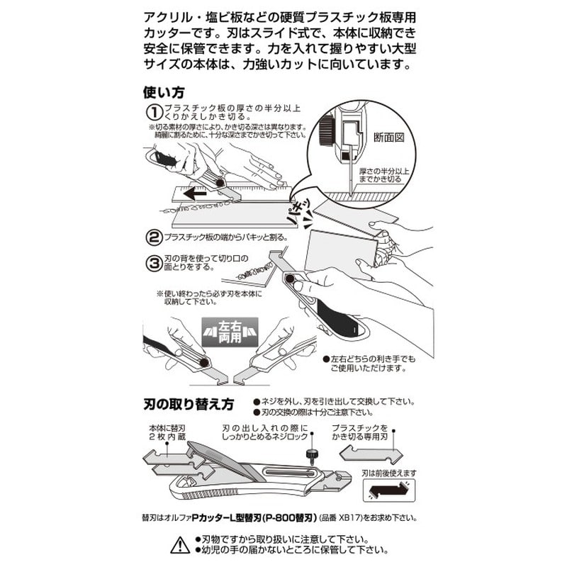 オルファ 415115 205B PカッターL型 1個（ご注文単位1個）【直送品】