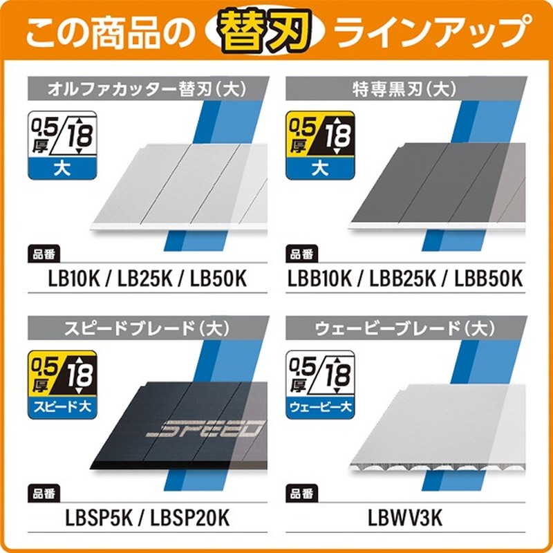 オルファ 415029 カッター 168B MZ‐AL型 1個（ご注文単位1個）【直送品】