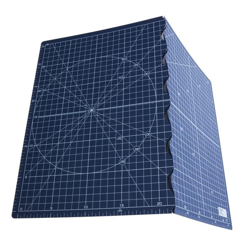 オルファ 415270 223BNVふたつ折りカッターマットA3 ネイビー 1個(ご注文単位1個)【直送品】