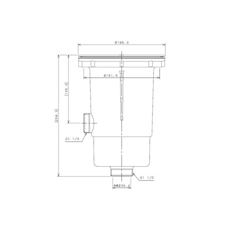カクダイ 2221693 カクダイ 4520W 流し台トラップW #4520W 1個(ご注文単位1個)【直送品】