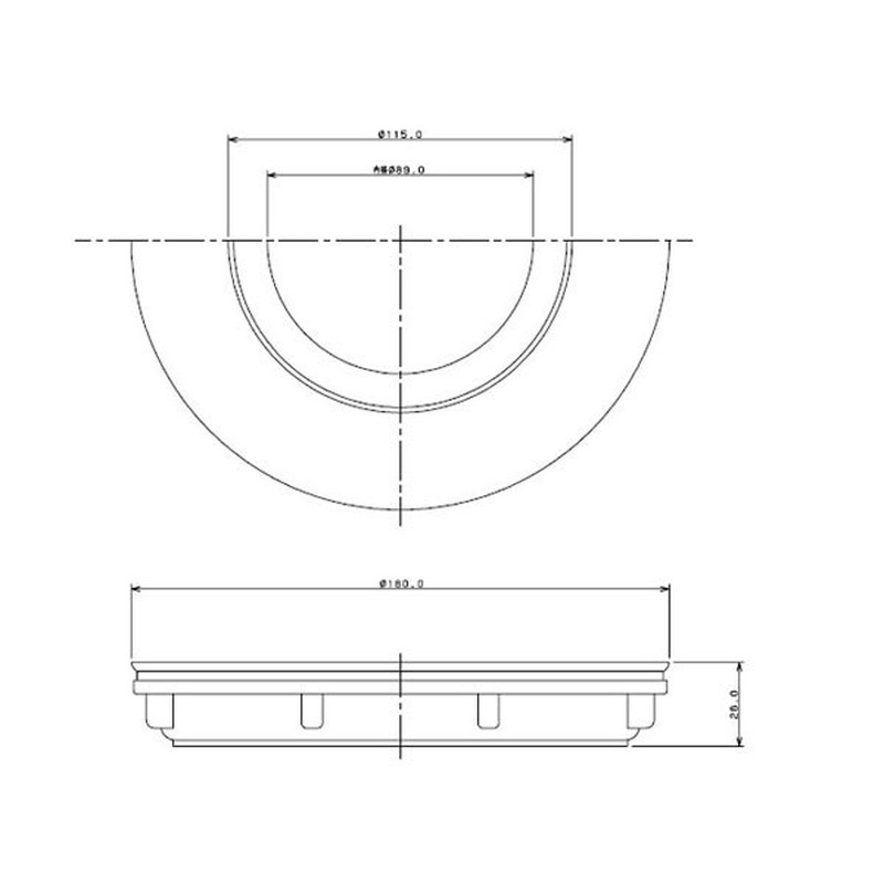 カクダイ 2221743 ディスポーザー取付用フランジ #4552 1個(ご注文単位1個)【直送品】