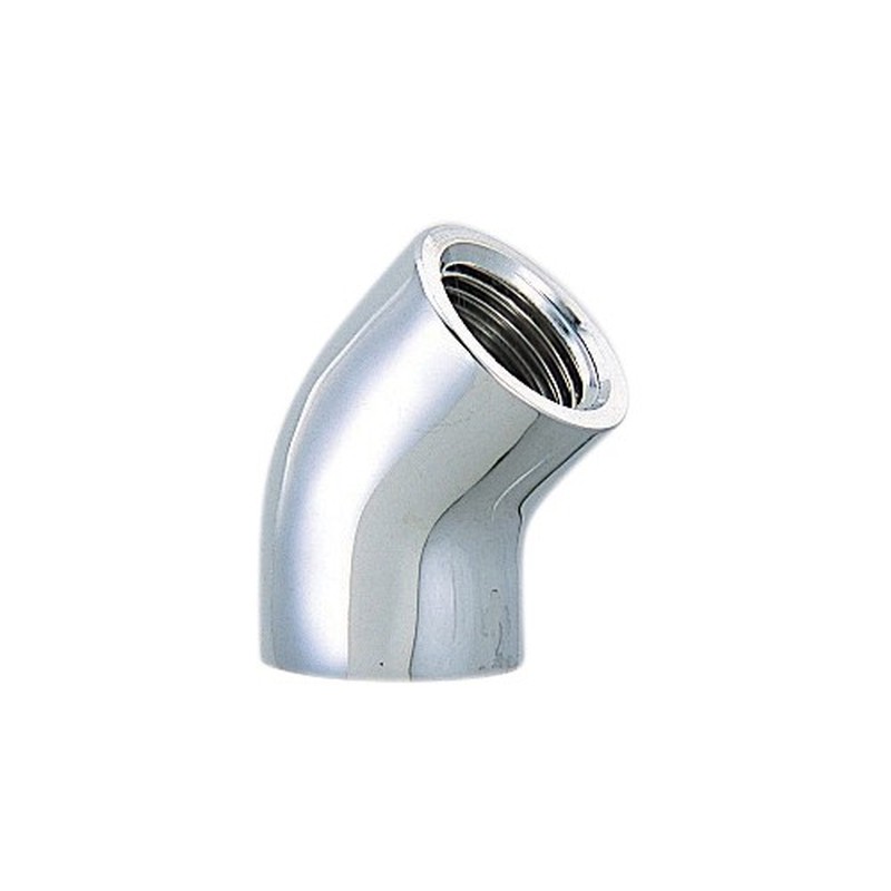 カクダイ 2223786 6466A-13 45°エルボクローム #6466A-13 1個（ご注文単位1個）【直送品】