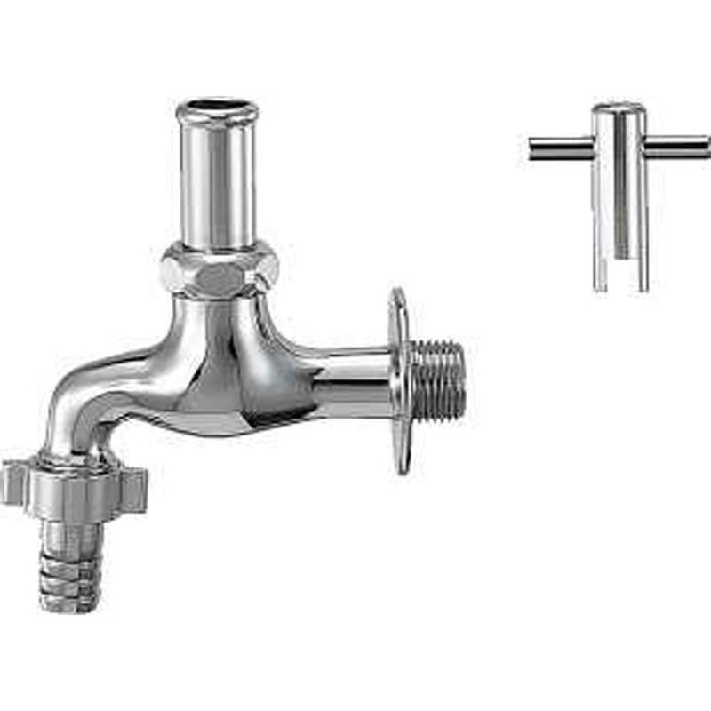 カクダイ 2225318 共用カップリング横水栓 #7031L 1個（ご注文単位1個）【直送品】