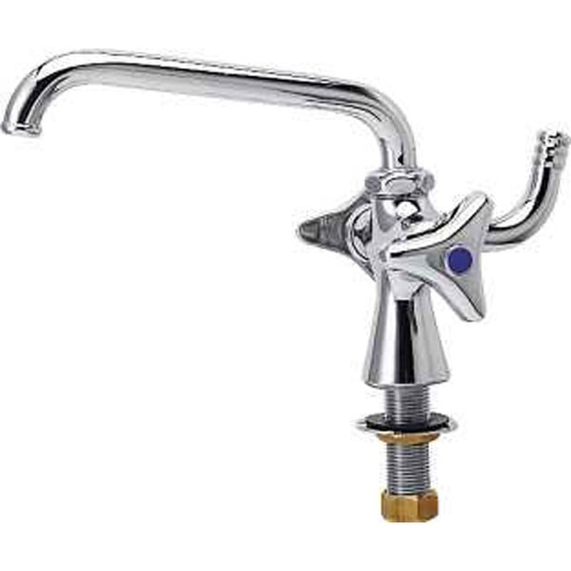 カクダイ 2225356 双口立形自在水栓 13 #7048 1個（ご注文単位1個）【直送品】