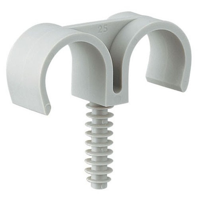 カクダイ 2228132 樹脂製サドルバンドダブル #625-302-25 1個（ご注文単位1個）【直送品】