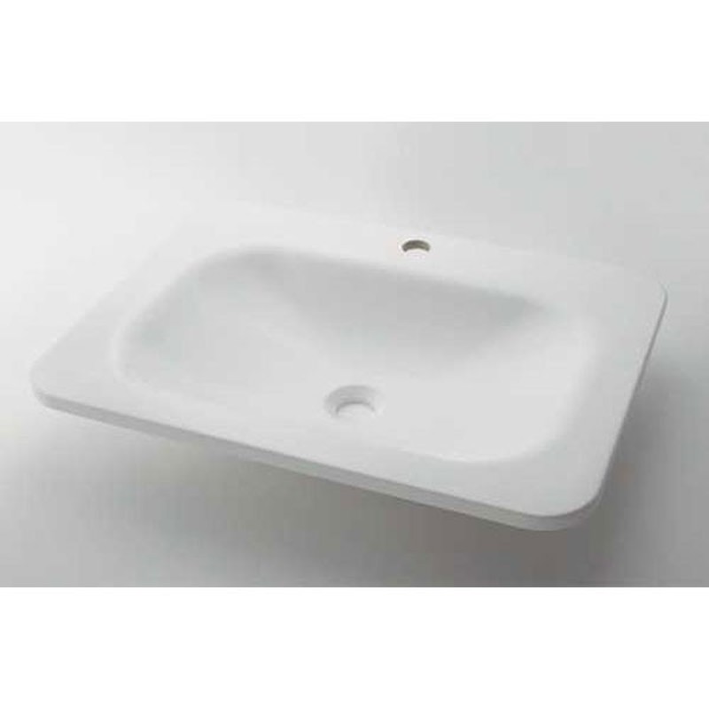 カクダイ 2229081 角型洗面器ホワイト #MR-493220W 1個（ご注文単位1個）【直送品】