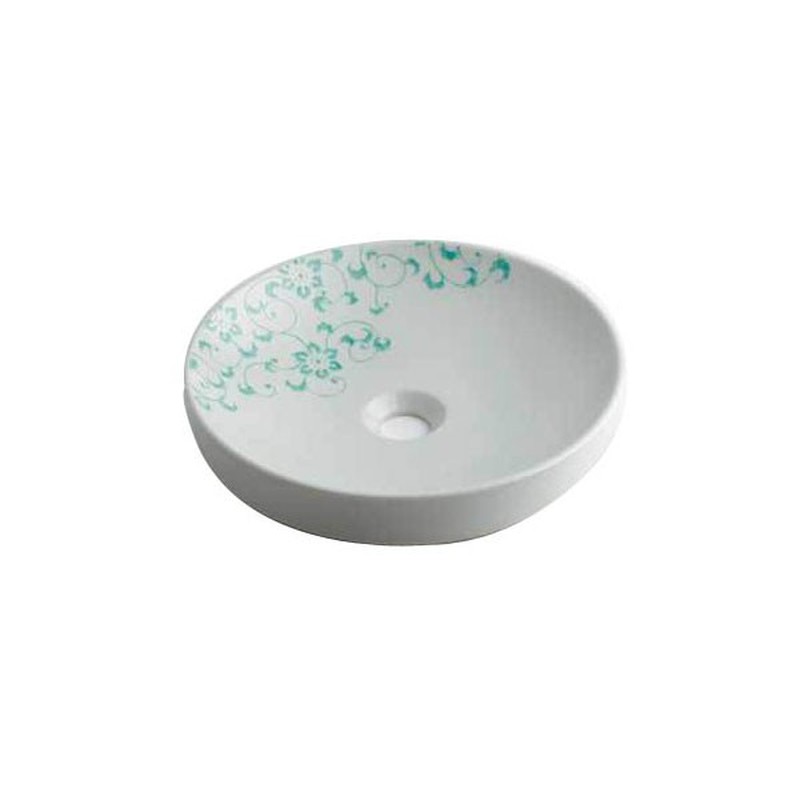 カクダイ 2229187 493-097-GR 丸型手洗器/ペパーミント #493-097-GR 1個（ご注文単位1個）【直送品】